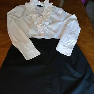 Ruffle Front Dress The Limited Women's Size 14